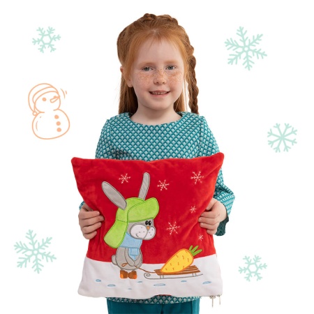 Подушка Зимняя прогулка 450г Люкс ПТЗ-14л